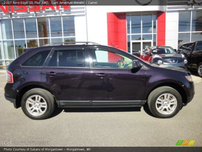 Dark Amethyst Metallic / Camel 2007 Ford Edge SEL Plus AWD