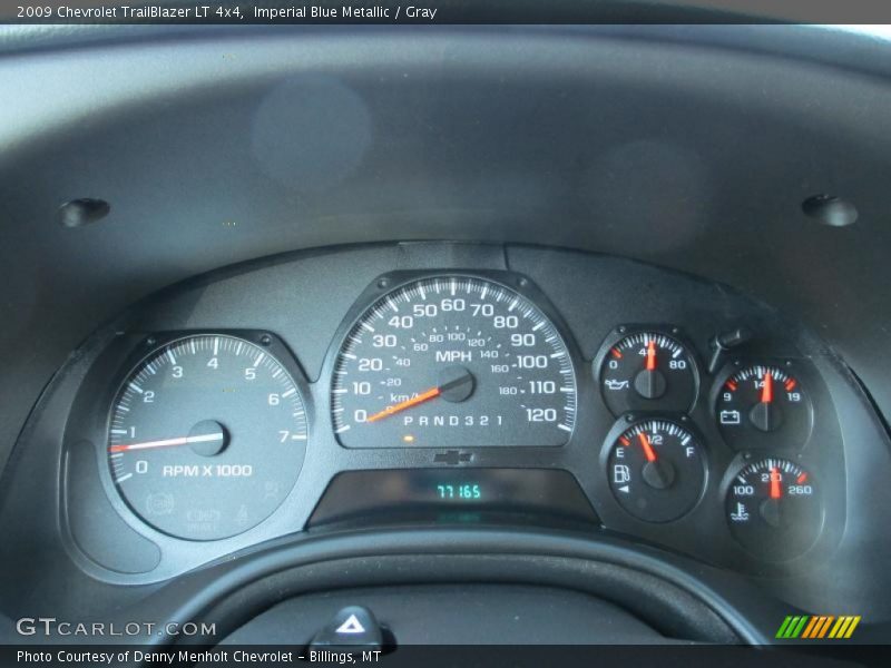 Imperial Blue Metallic / Gray 2009 Chevrolet TrailBlazer LT 4x4