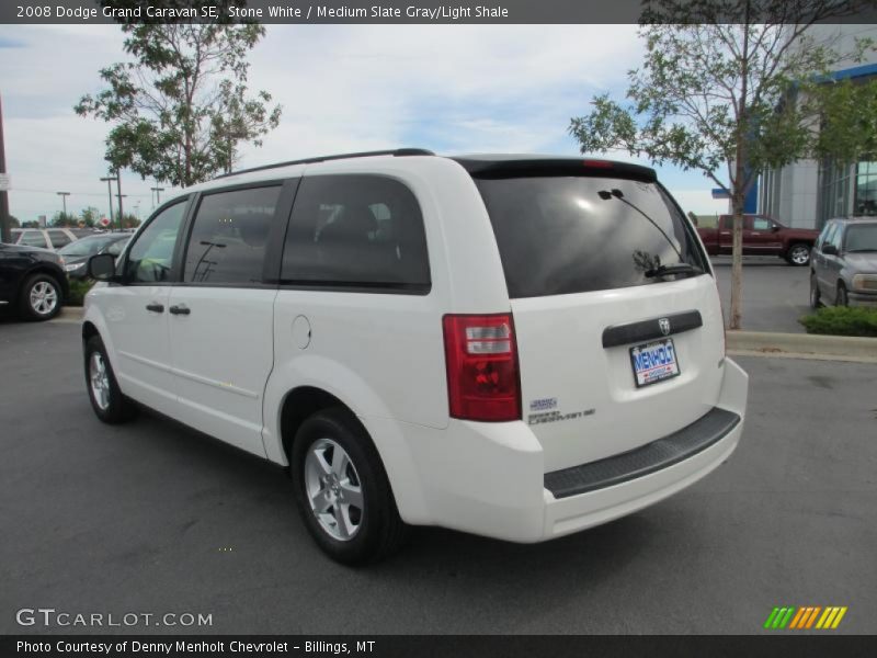 Stone White / Medium Slate Gray/Light Shale 2008 Dodge Grand Caravan SE