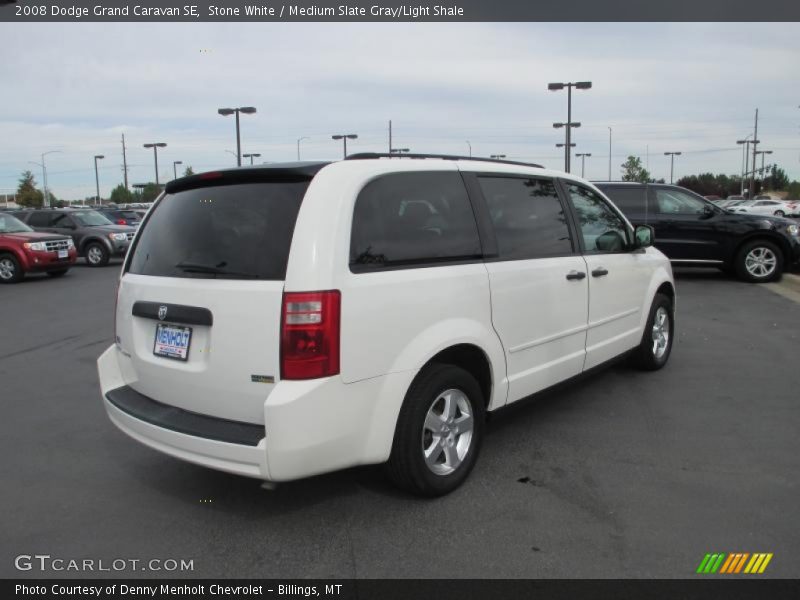 Stone White / Medium Slate Gray/Light Shale 2008 Dodge Grand Caravan SE