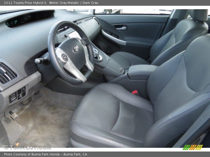 Winter Gray Metallic / Dark Gray 2011 Toyota Prius Hybrid II