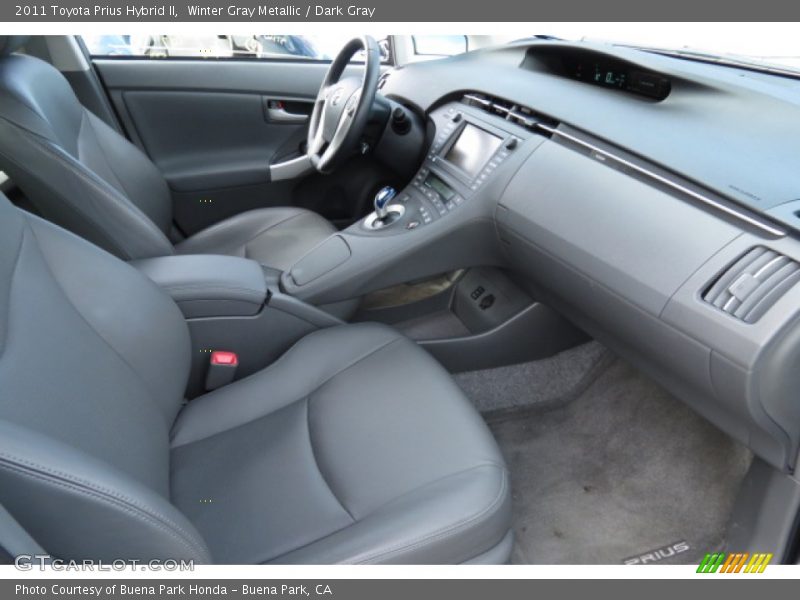 Winter Gray Metallic / Dark Gray 2011 Toyota Prius Hybrid II