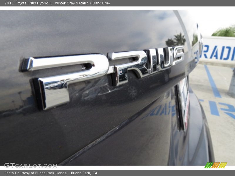 Winter Gray Metallic / Dark Gray 2011 Toyota Prius Hybrid II