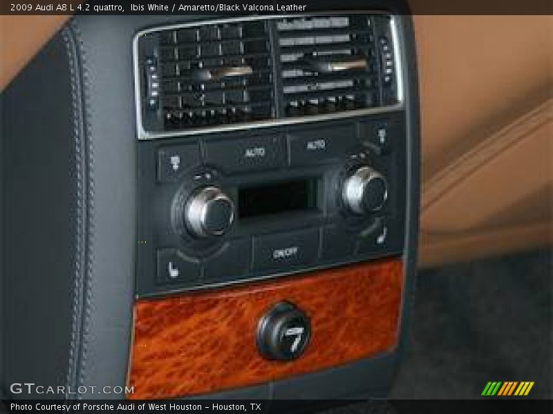 Ibis White / Amaretto/Black Valcona Leather 2009 Audi A8 L 4.2 quattro