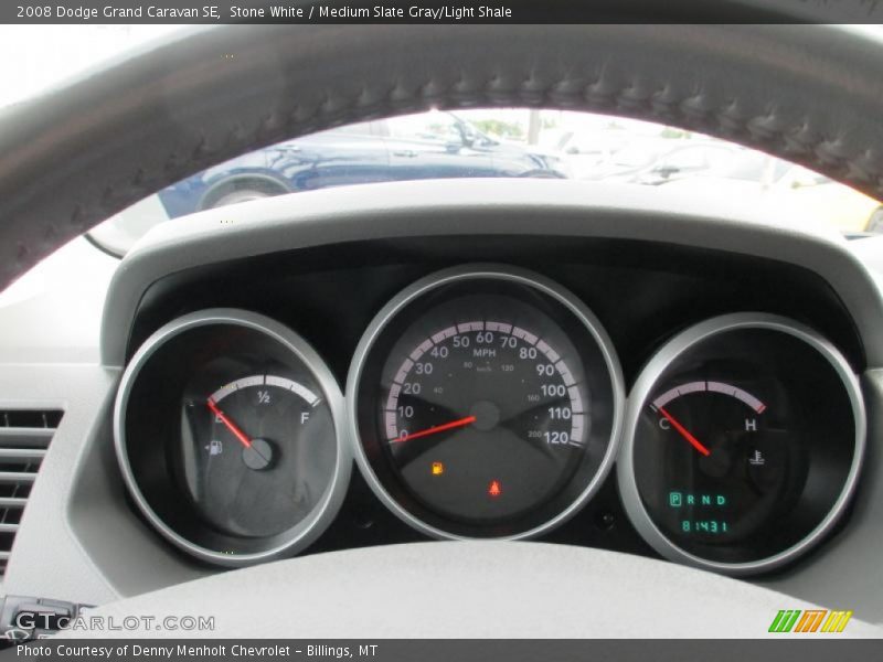 Stone White / Medium Slate Gray/Light Shale 2008 Dodge Grand Caravan SE