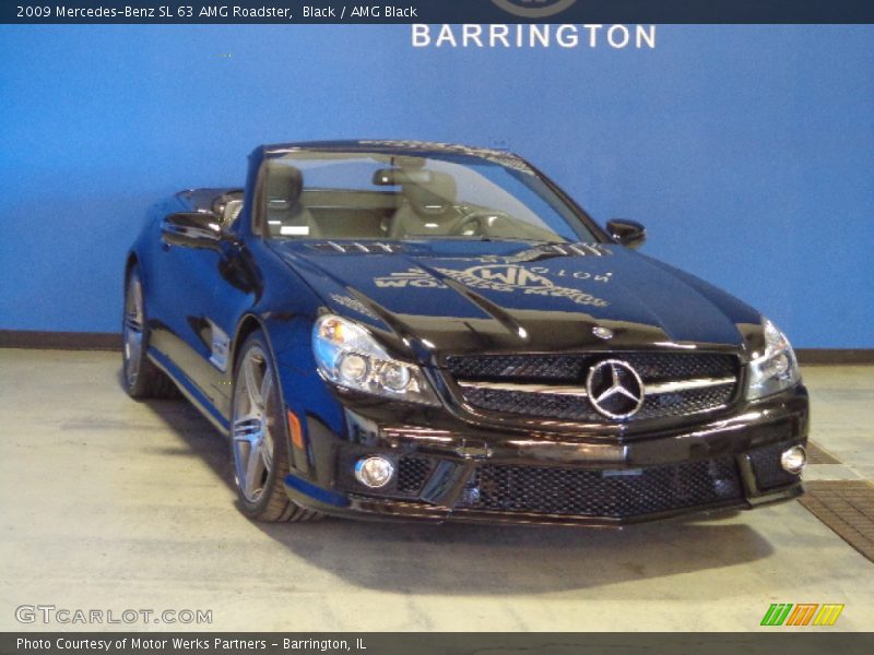 Black / AMG Black 2009 Mercedes-Benz SL 63 AMG Roadster