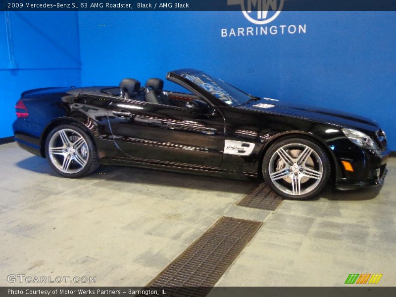 Black / AMG Black 2009 Mercedes-Benz SL 63 AMG Roadster