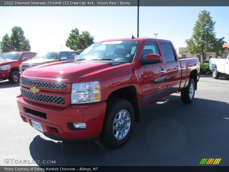 Victory Red / Ebony 2012 Chevrolet Silverado 2500HD LTZ Crew Cab 4x4