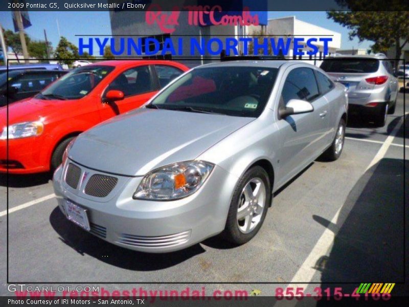 Quicksilver Metallic / Ebony 2009 Pontiac G5