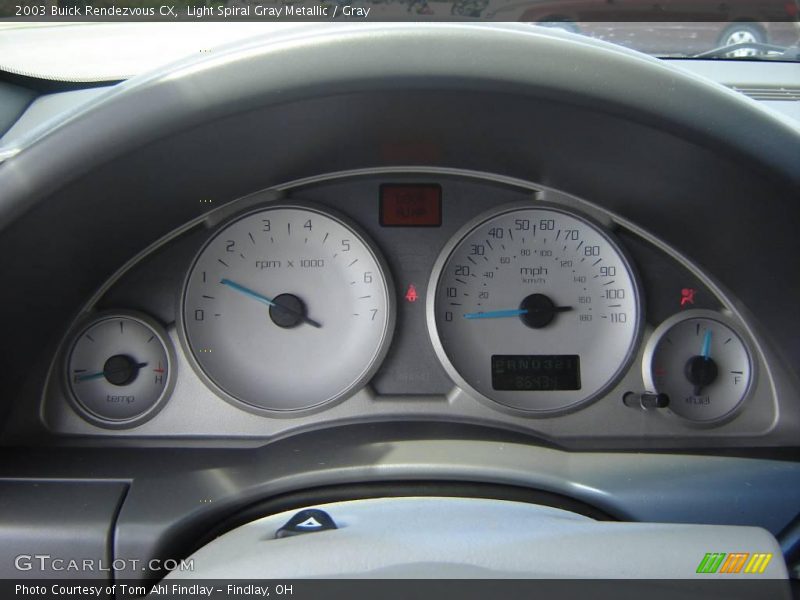 Light Spiral Gray Metallic / Gray 2003 Buick Rendezvous CX