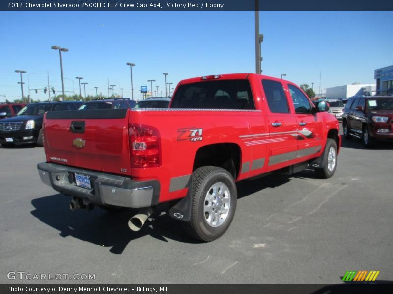 Victory Red / Ebony 2012 Chevrolet Silverado 2500HD LTZ Crew Cab 4x4