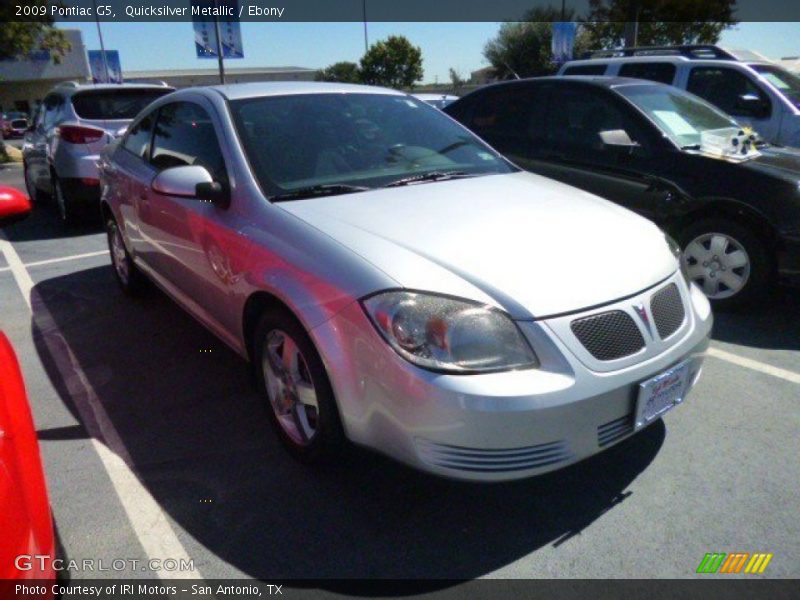 Quicksilver Metallic / Ebony 2009 Pontiac G5