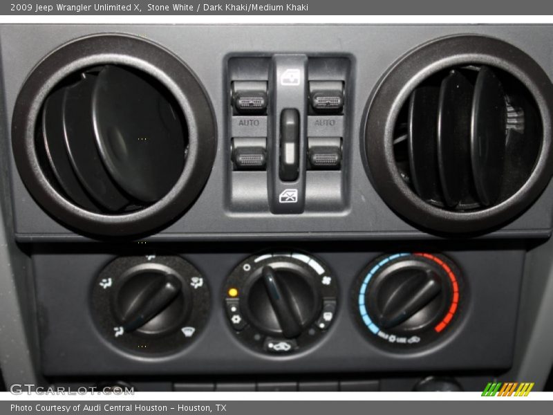 Stone White / Dark Khaki/Medium Khaki 2009 Jeep Wrangler Unlimited X