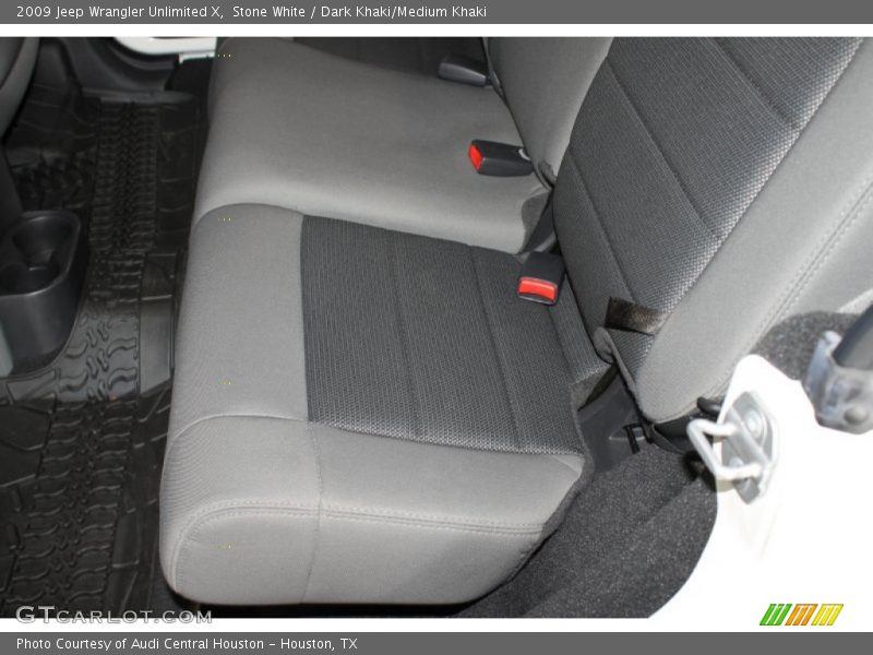 Stone White / Dark Khaki/Medium Khaki 2009 Jeep Wrangler Unlimited X