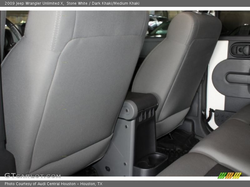 Stone White / Dark Khaki/Medium Khaki 2009 Jeep Wrangler Unlimited X