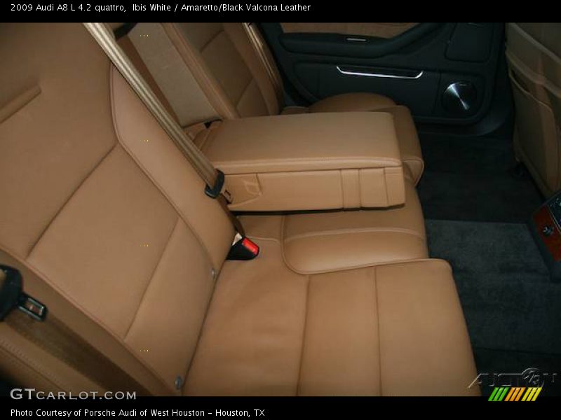 Ibis White / Amaretto/Black Valcona Leather 2009 Audi A8 L 4.2 quattro