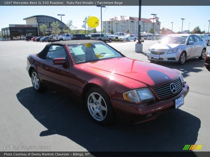 Ruby Red Metallic / Parchment Beige 1997 Mercedes-Benz SL 500 Roadster