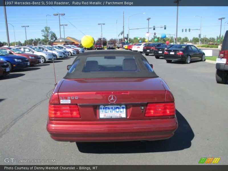 Ruby Red Metallic / Parchment Beige 1997 Mercedes-Benz SL 500 Roadster