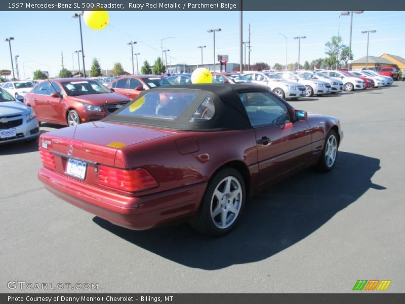 Ruby Red Metallic / Parchment Beige 1997 Mercedes-Benz SL 500 Roadster