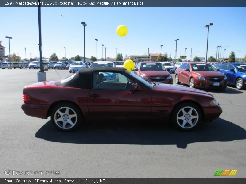 Ruby Red Metallic / Parchment Beige 1997 Mercedes-Benz SL 500 Roadster