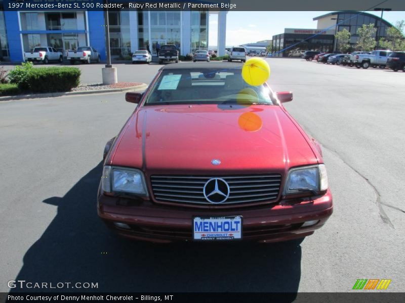 Ruby Red Metallic / Parchment Beige 1997 Mercedes-Benz SL 500 Roadster