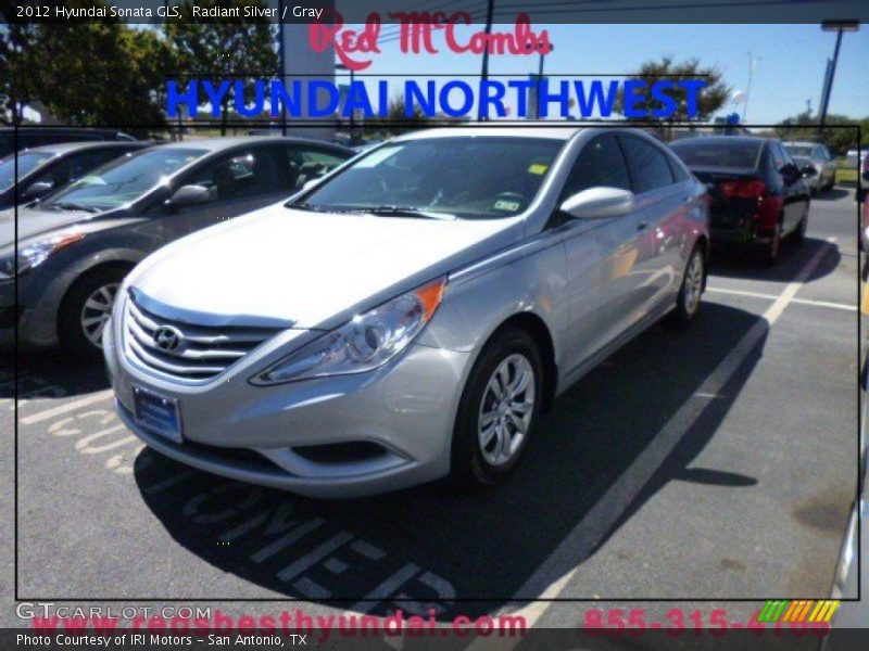 Radiant Silver / Gray 2012 Hyundai Sonata GLS
