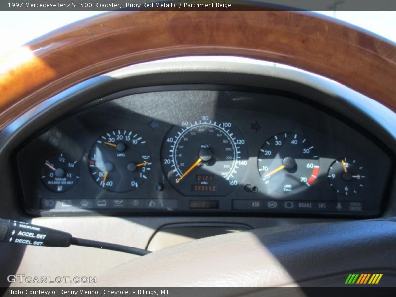 Ruby Red Metallic / Parchment Beige 1997 Mercedes-Benz SL 500 Roadster