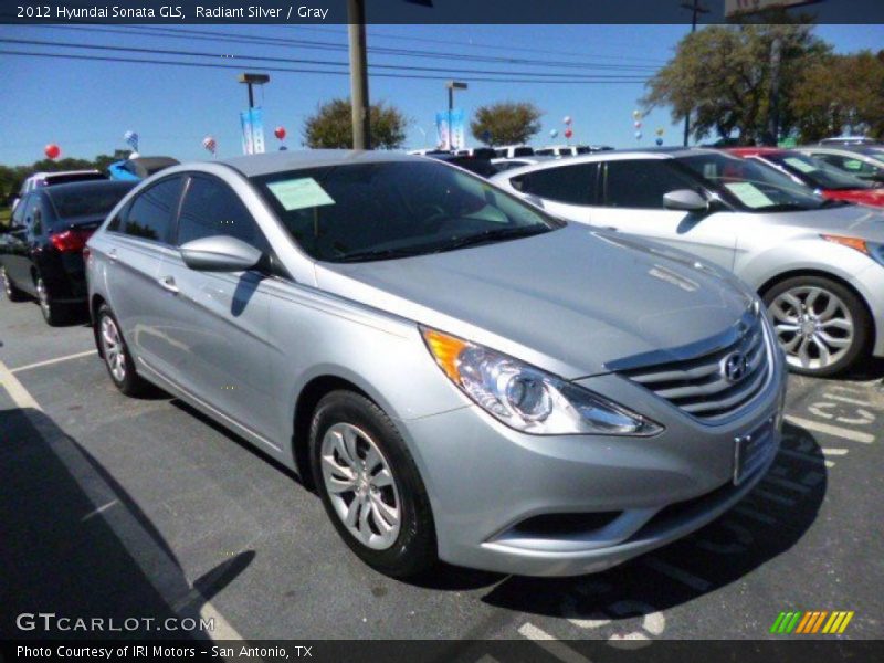 Radiant Silver / Gray 2012 Hyundai Sonata GLS