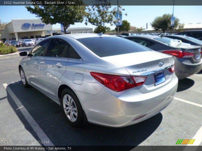Radiant Silver / Gray 2012 Hyundai Sonata GLS