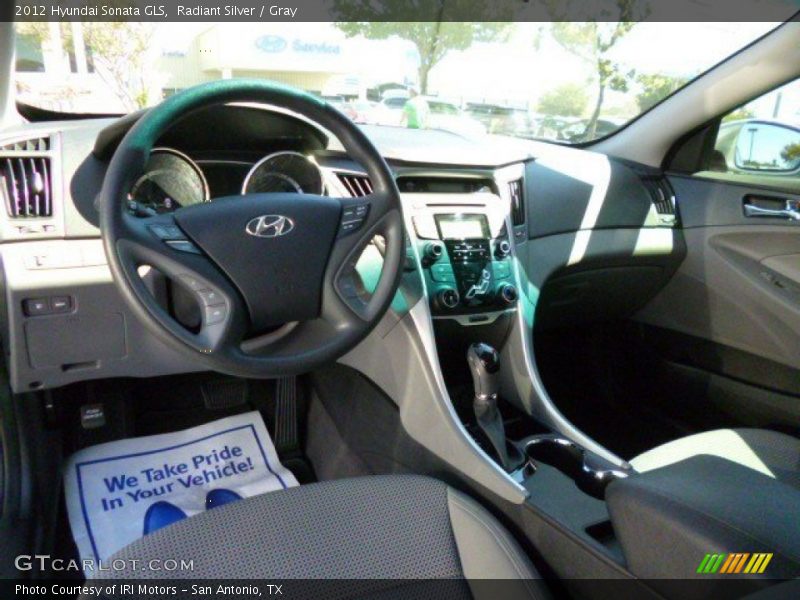 Radiant Silver / Gray 2012 Hyundai Sonata GLS