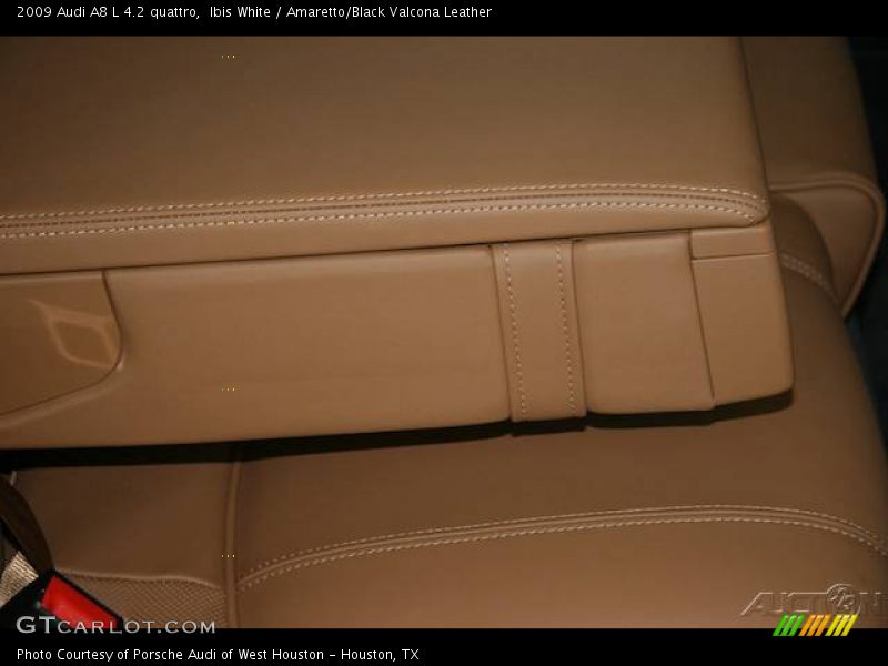 Ibis White / Amaretto/Black Valcona Leather 2009 Audi A8 L 4.2 quattro