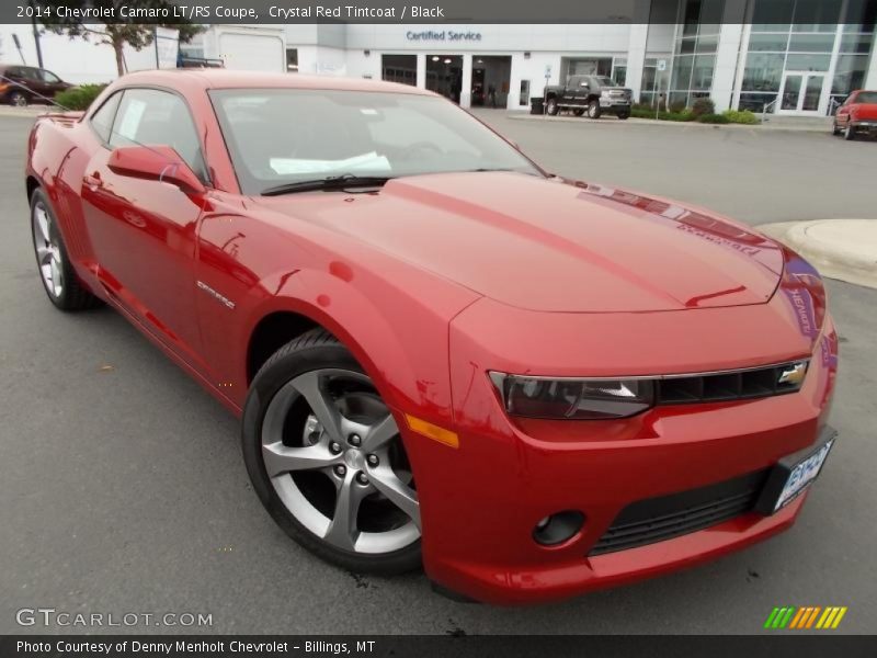 Crystal Red Tintcoat / Black 2014 Chevrolet Camaro LT/RS Coupe