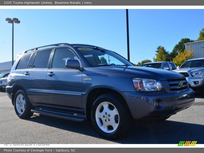 Bluestone Metallic / Ivory 2005 Toyota Highlander Limited