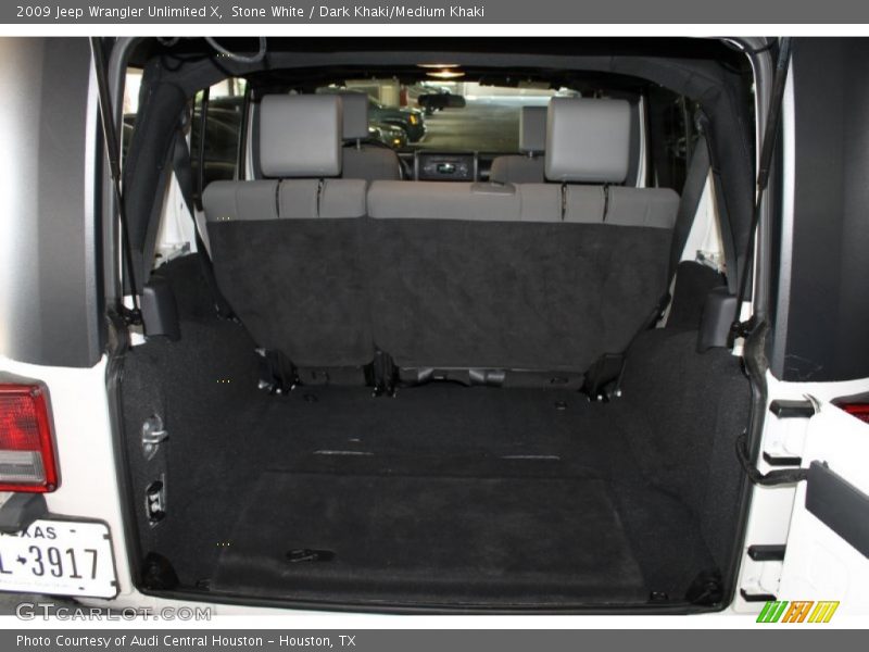Stone White / Dark Khaki/Medium Khaki 2009 Jeep Wrangler Unlimited X