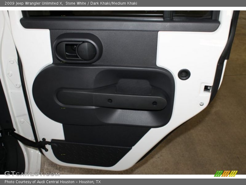 Stone White / Dark Khaki/Medium Khaki 2009 Jeep Wrangler Unlimited X