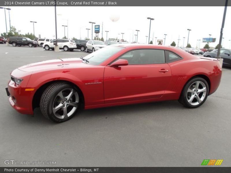 Crystal Red Tintcoat / Black 2014 Chevrolet Camaro LT/RS Coupe