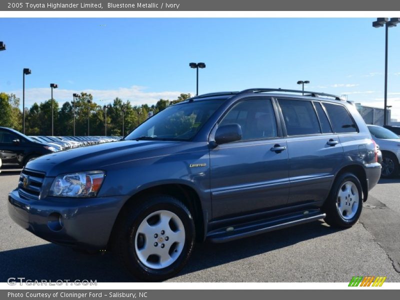 Bluestone Metallic / Ivory 2005 Toyota Highlander Limited