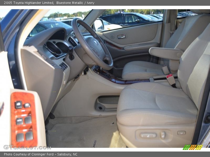 Bluestone Metallic / Ivory 2005 Toyota Highlander Limited