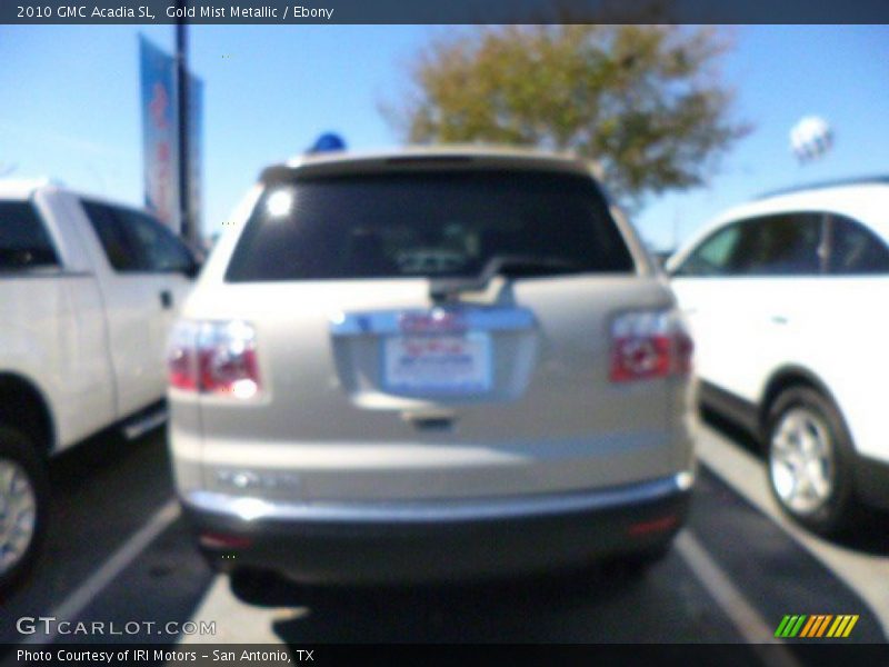 Gold Mist Metallic / Ebony 2010 GMC Acadia SL