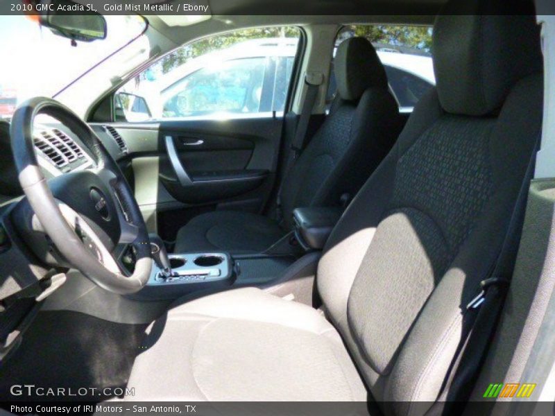 Gold Mist Metallic / Ebony 2010 GMC Acadia SL
