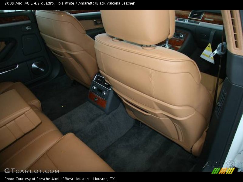 Ibis White / Amaretto/Black Valcona Leather 2009 Audi A8 L 4.2 quattro