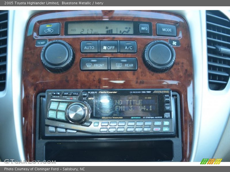 Bluestone Metallic / Ivory 2005 Toyota Highlander Limited