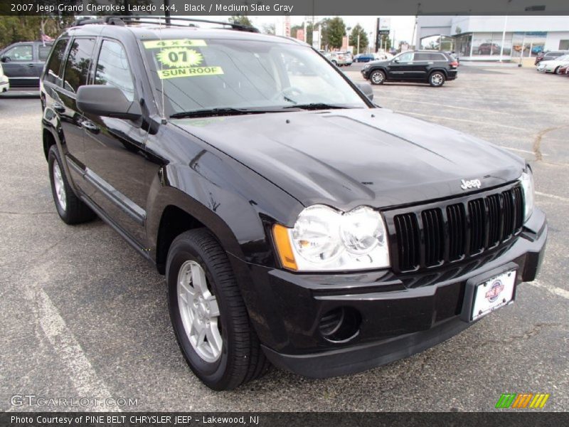 Black / Medium Slate Gray 2007 Jeep Grand Cherokee Laredo 4x4