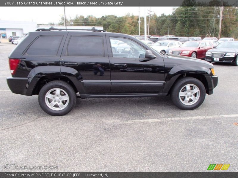 Black / Medium Slate Gray 2007 Jeep Grand Cherokee Laredo 4x4