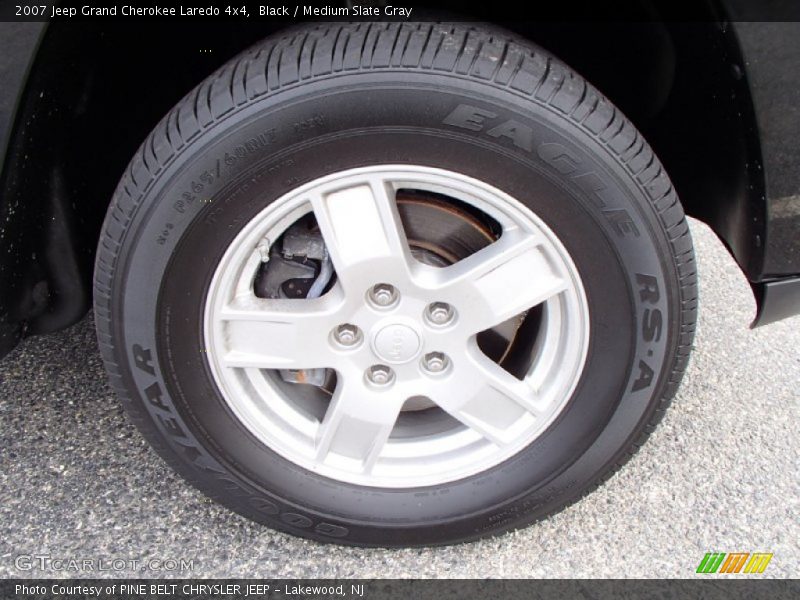 Black / Medium Slate Gray 2007 Jeep Grand Cherokee Laredo 4x4
