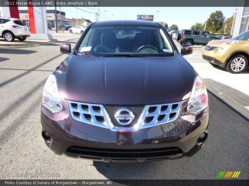 Black Amethyst / Black 2013 Nissan Rogue S AWD