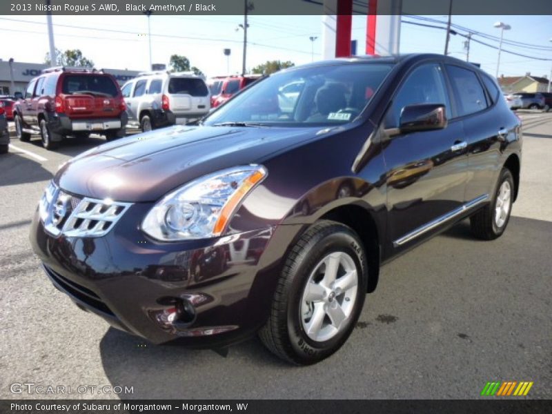 Black Amethyst / Black 2013 Nissan Rogue S AWD