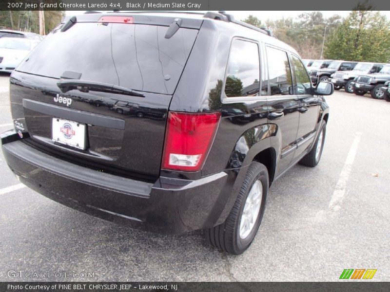 Black / Medium Slate Gray 2007 Jeep Grand Cherokee Laredo 4x4