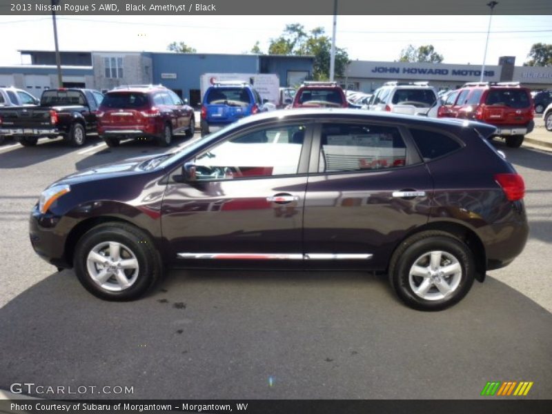 Black Amethyst / Black 2013 Nissan Rogue S AWD