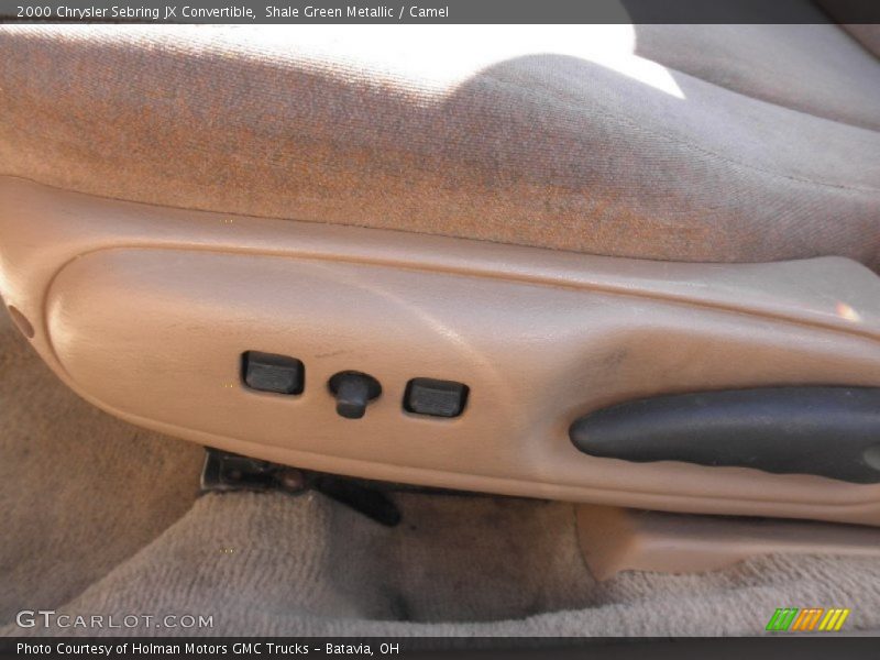 Shale Green Metallic / Camel 2000 Chrysler Sebring JX Convertible
